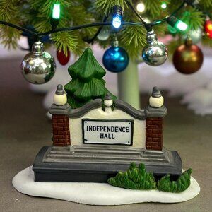 Dept 56 Independence Hall - Sign Only - Heritage Village Landmark Series 1998